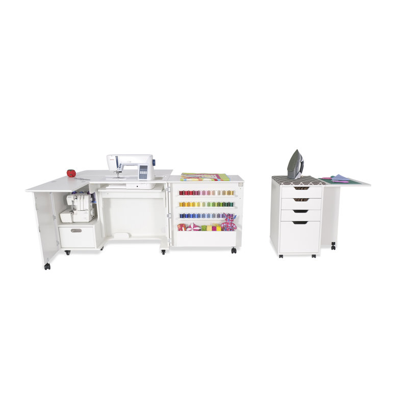 Arrow Sewing 70.62'' x 59.87'' Foldable Sewing Table with Sewing